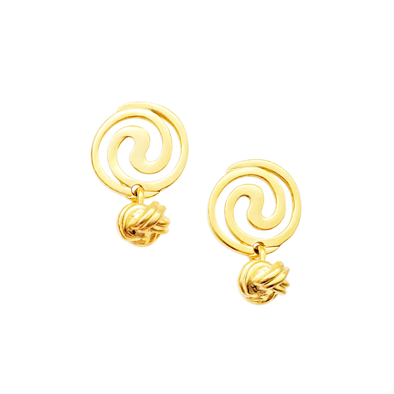 Maurya Gold Emerald and Uncut Diamond Ear Tops – Vibe with MOI